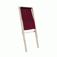 Fauteuil futon Boogie - Hêtre massif - Coloris Bordeaux - Design compact et pliable_1