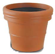 Pot rond lisse - Hauteurs 350 à 895 mm - Diamètres 430 à 765 mm - Polyéthylène - 21 coloris_1