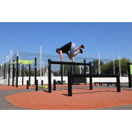 Poutre dessus dessous - parcours sportif en extérieur - Gamme Ninja_1