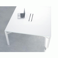 Table de réunion X8  plateau laqué - Officity. - Blanc 9010, 160, Blanc RAL 9003_1