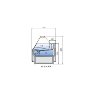 Vitrine horizontale à dégivrage automatique et protection frontale anti-choc, pour pâtisseries - cve-10-rc-r-tf docriluc_1