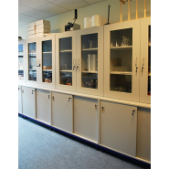 Armoire double-corps vitrés - portes battantes hautes & coulissantes basses - Profondeur 600 mm - Réf ADCVS-3 - BIOLAB_1