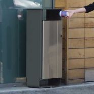 Electra - Poubelle publique Glasdon - 60 à 65 litres avec cadre en acier revêtu et panneaux Vandalex_1