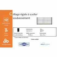 Grillage rigide à sceller avec soubassement - 1530_1