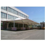 Préau 270m2 - 4 structures juxtaposées - 5 poteaux_1