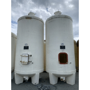 2 cuves miroir Brauthite 125 hl d'occasion - sur pieds, Ø 2000, hauteur 4600, avec équipements intégrés_1