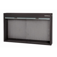 Armoire d'atelier murale ou sur établi avec rideau - Noir - 900 mm x 170 mm x 1 500 mm - 1495CS15BK_1