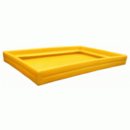 Bac de rétention pour rayonnage PEHD 930x600x90 Jaune - 41L_1