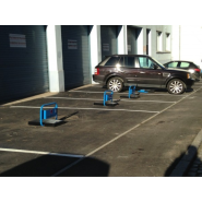 Barrière de parking autonome FLOPARK - Référence B3380009 - Télécommande - Autonomie 6 mois - Fabriqué en France_1