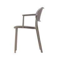 Chaise avec accoudoirs empilable - Modèle Nuta - Pour terrasse de restaurant - Fabriquée en Italie_1