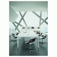 Fauteuil de direction DEA - Haut dossier avec appui-tête, finition cuir, structure en hêtre_1