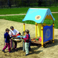Maisonnette de jeu Cameleo 1 AQUATIC / JCA-0002 - Husson International - Tranche d'âge 2-8 ans - 4 activités_1