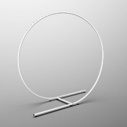 Portant rond Ø160CM H160xP55cm -  blanc mat_1