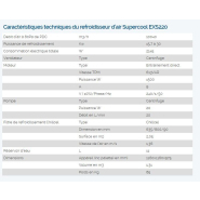 Rafraîchisseur d'air adiabatique ERP - Supercool EXS220 avec moteur HushPower silencieux_2