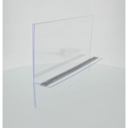 Support affiche PLV magnétique A4 H format paysage - Transparent PVC_1
