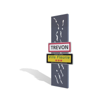 Totem entrée de ville - Direct Signalétique - Acier galvanisé - 2715 mm - 4 coloris disponibles_1