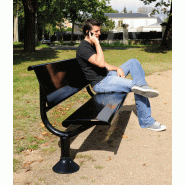 Banc OSLO acier ajouré_1