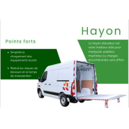 Hayon élévateur véhicule : une solution de manutention pour palettes, machines et charges volumineuses