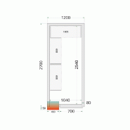 Kit de rayonnage pour Chambres Froides Tefcold CRPF1227_1
