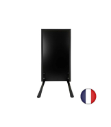 Panneau trottoir cadre bois sur piétement noir effet ressorts - 105 x 56 cm - Référence : PFN132N_1