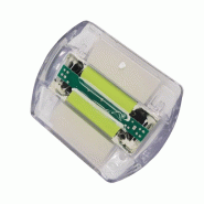 Plot lumineux solaire double face en résine polycarbonate_1