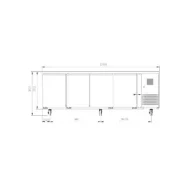Table de préparation négative parfaite pour les environnements de cuisine professionnels exigeants - TARO-_1
