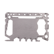 Outil multifonctions en acier inoxydable - Forme carte de crédit - 20 fonctions_1