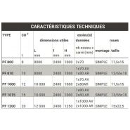 Plateau fourragers sur rond d'avant train pf 800 - gourdon sa - longueur 8000 mm - charge utile 8 t_1