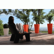 Pot Stark Colors® - Polyéthylène rotomoulé recyclable, double paroi, ultra-léger et résistant UV, modèle GC400_2