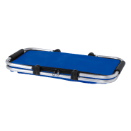 Glacière pique-nique - panier pliable en aluminium avec poignées rembourrées - polyester 600D - couleur bleue_1