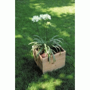 Bac carré ESSEÑCIA 40 cm - 44L - modulable en pin traité FSC® avec géotextile_1