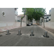 Borne télescopique semi-automatique avec clé - Contrôle des accès voie publique et copropriétés - h2208_1