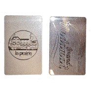 Carte pvc or ou argent Reference : Marqch_1