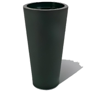 Pot géant rond Design - Polyéthylène - Hauteurs 805, 1000, 1190 mm - Diamètres 400, 500, 610 mm_1