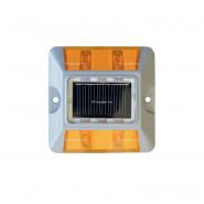 PSR102OR - Plot routier solaire à LED VISO - 4 LED visibles à 800m - Autonome et résistant IP68_1