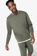 Sweat-shirt écoresponsable unisexe - Col rond, épaules tombantes, molleton gratté - Réf: NS435_1