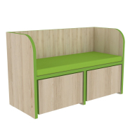 Banc lecture avec dossier tapis inclus