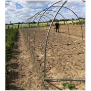 Magnum - Serre tunnel professionnelle Natural - largeur 4m, structure renforcée pour cultures sur ficelles_1