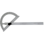 Rapporteur d'angle à serrage central - inox chromé mat - Ø150 x 200 mm - Réf. 03022_1