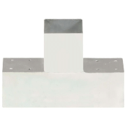 Vidaxl connecteurs de poteau 4 pcs forme en t métal galvanisé 91x91 mm 145472_1