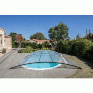 Abri piscine bas / amovible / motorisé / en polycarbonate et aluminium_2