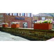 Jardinière mobilier recta - Polyéthylène rotomoulé - 30L substrat et 10L réserve d'eau - 1000x330x320 mm_1