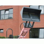 Godet à haute décharge KM 130 - Knikmops Rollmops - Largeur 1.26 m et hauteur de déversement 2.60 m_1