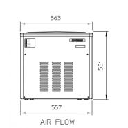 Mf 36 ws machine à glace en grains - scodif scotsman - 200 kg/24 h_1