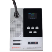 Pupitre Président CS 240 RONDSON - Haut-parleur intégré 3W, microphone électret semi-rigide, modes AUTO/FIFO_1