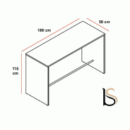 Table haute - MDD - 180 x 50 cm_1