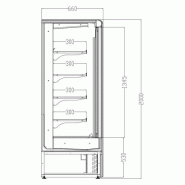 Vitrine réfrigérée murale 460L 2 portes battantes AFI Collin-Lucy_1
