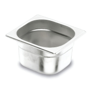Bac GN Gastro 1/6 Inox - Hauteur 65 mm - Empilable et modulable - Marque Lacor_1