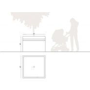 Jardinières Brno 133134 - Komserwis - Hauteur 80 cm - Béton sablé ou peint_1