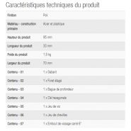 Gabarit de perçage oblique - Silverline Limited - acier et plastique - 7 pièces avec guide amovible et réglages précis_1